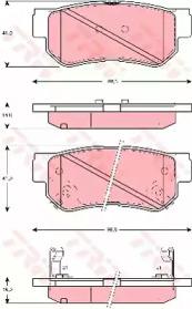 TRW GDB3282 Колодки гальмівні TRW GDB3282 Колодки гальмівні