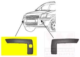 Van Wezel 1811582 Накладка бампера