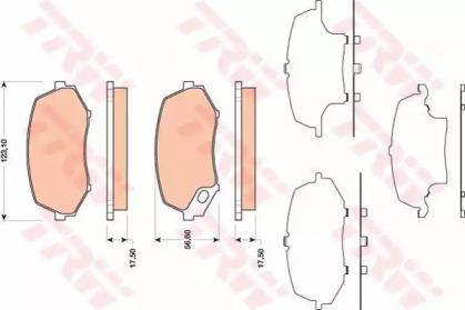 TRW GDB3486 Колодки тормозные TRW GDB3486 Колодки тормозные