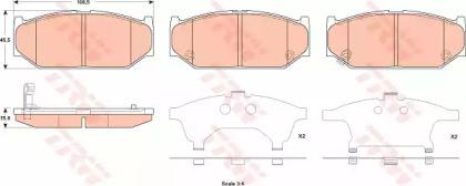 TRW GDB3522 Brake pads