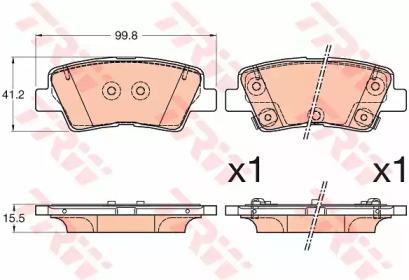 TRW GDB3594 Brake pads TRW GDB3594 Brake pads