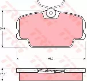 TRW GDB434 Колодки гальмівні