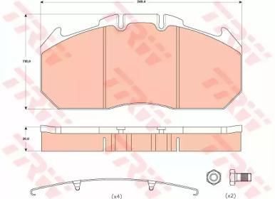TRW GDB5086 Brake pads