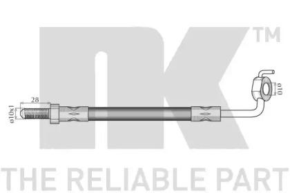 NK 852564 Шланг гальмівний NK 852564 Шланг гальмівний