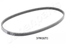 Japanparts DV3PK0670 Belt v Japanparts DV3PK0670 Belt v