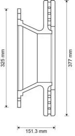 Jurid 569142J Brake disc Jurid 569142J Brake disc