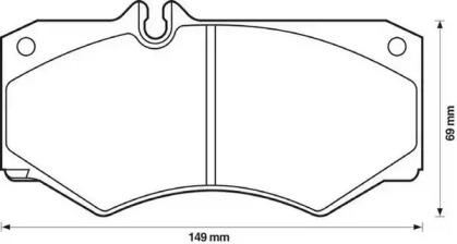 Jurid 571272J Brake pads Jurid 571272J Brake pads