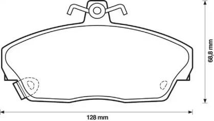 Jurid 571438J Brake pads Jurid 571438J Brake pads