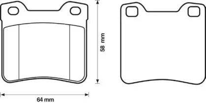 Jurid 571899J Колодки гальмівні Jurid 571899J Колодки гальмівні