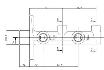 Motaquip VMC116 Cylinder brake master