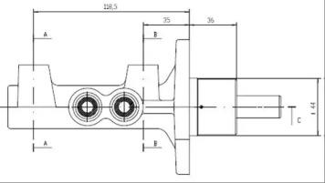 Motaquip VMC123 Cylinder brake master Motaquip VMC123 Cylinder brake master