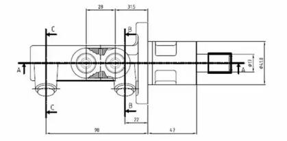 Motaquip VMC135 Цилиндр главный тормозной Motaquip VMC135 Цилиндр главный тормозной