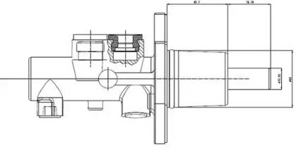 Motaquip VMC200 Cylinder brake master Motaquip VMC200 Cylinder brake master