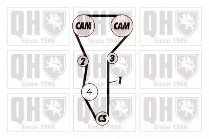 Quinton Hazell QBPK4600 Комплект ременя ГРМ з водяним насосом і роликами Quinton Hazell QBPK4600 Комплект ременя ГРМ з водяним насосом і роликами