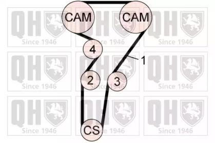 Quinton Hazell QBPK6100 Kit water pump repai