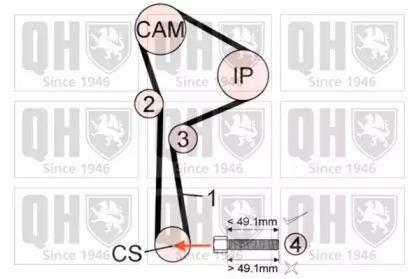 Quinton Hazell QBK626 Ремінь ГРМ комплект