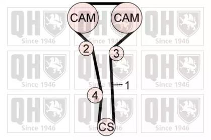 Quinton Hazell QBK671 Ремень грм комплект Quinton Hazell QBK671 Ремень грм комплект