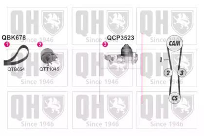 Quinton Hazell QBPK6780 Kit water pump repai Quinton Hazell QBPK6780 Kit water pump repai