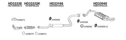 Veneporte 330084 Глушник вихлопних газів кінцевий Veneporte 330084 Глушник вихлопних газів кінцевий