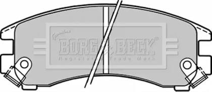Borg & Beck BBP1223 Колодки гальмівні Borg & Beck BBP1223 Колодки гальмівні