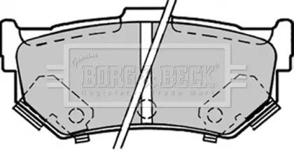 Borg & Beck BBP1298 Колодки гальмівні Borg & Beck BBP1298 Колодки гальмівні