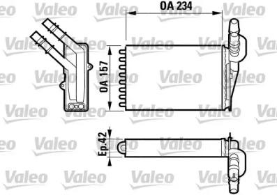 Valeo 812169 Радіатор пічки Valeo 812169 Радіатор пічки