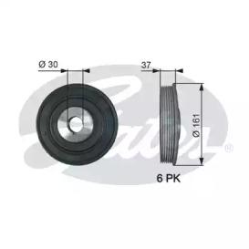 Gates TVD1002 Шків колінвала