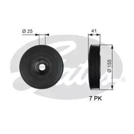 Gates TVD1017 Шків колінвала Gates TVD1017 Шків колінвала