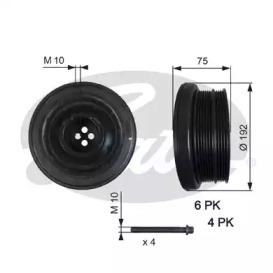 Gates TVD1050A Шкив коленвала