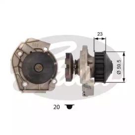 Gates WP0010 Насос охолоджуючої рідини Gates WP0010 Насос охолоджуючої рідини