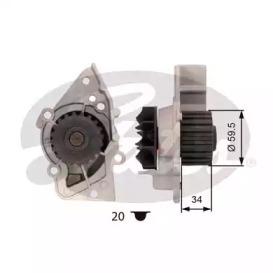 Gates WP0014 Water pump