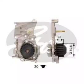 Gates WP0016 Water pump