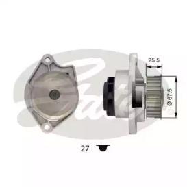 Gates WP0030 Насос охолоджуючої рідини Gates WP0030 Насос охолоджуючої рідини