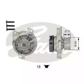 Gates WP0033 Water pump Gates WP0033 Water pump