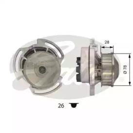 Gates WP0060 Насос охолоджуючої рідини Gates WP0060 Насос охолоджуючої рідини