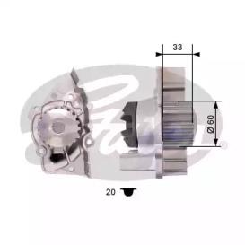 Gates WP0083 Насос охолоджуючої рідини Gates WP0083 Насос охолоджуючої рідини