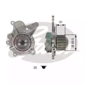 Gates WP0101 Water pump