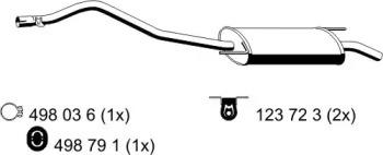 Ernst 176163 Глушник вихлопних газів кінцевий Ernst 176163 Глушник вихлопних газів кінцевий