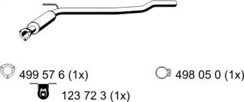 Ernst 176293 Середній глушник вихлопних газів Ernst 176293 Середній глушник вихлопних газів