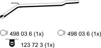 Ernst 176415 Випускна труба відпрацьованих газів Ernst 176415 Випускна труба відпрацьованих газів