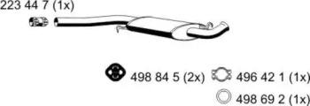 Ernst 204026 Середній глушник вихлопних газів Ernst 204026 Середній глушник вихлопних газів
