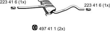 Ernst 204163 Muffler assy front