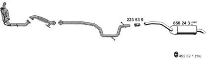 Ernst 210153 Muffler assy front Ernst 210153 Muffler assy front