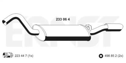 Ernst 233064 Schalldaempfer Ernst 233064 Schalldaempfer