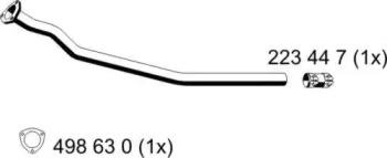Ernst 243445 Exhaust pipe