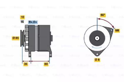 Bosch 9 120 334 324 Alternator assy Bosch 9 120 334 324 Alternator assy