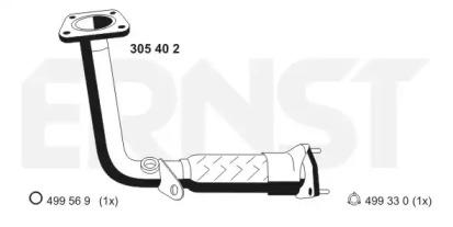 Ernst 305402 Exhaust pipe