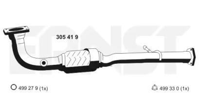 Ernst 305419 Exhaust pipe