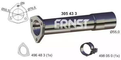 Ernst 305433 Exhaust pipe
