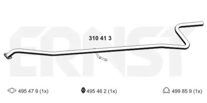 Ernst 310413 Выпускная труба отработанных газов